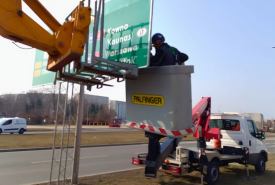 dostosowanie oznakowania miasta do zmieniającego się układu komunikacyjnego