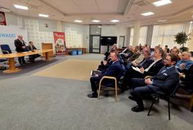 spotkanie prezydenta z przedstawicielami suwalskich służb