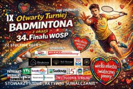 Turniej Badmintona wspierający Wielką Orkiestrę Świątecznej Pomocy. 