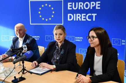 bezpośrednie informacje o Unii Europejskiej, funduszach, stażach