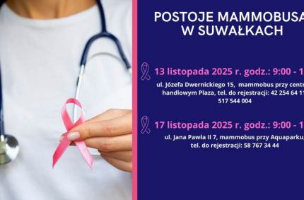 bezpłatnie i bez skierowania wykonaj badanie mammograficzne