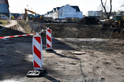 pierwszy etap prac związanych z rozbudową ulicy Muzycznej