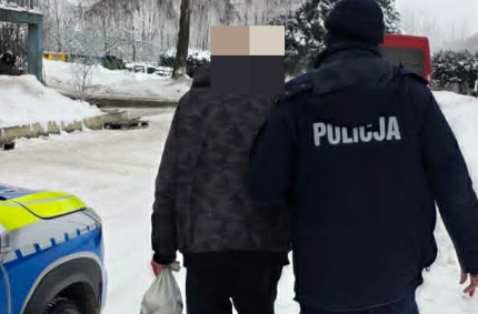 Mężczyzna trafił do ośrodka pomocowego