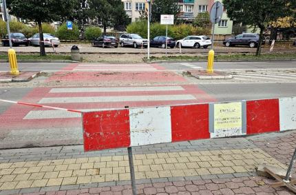 w minionym tygodniu rozpoczął się remont przy postoju TAXI