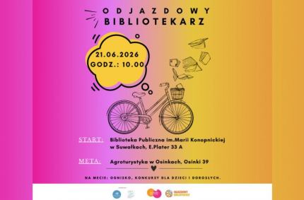 Start w niedzielę, 21 czerwca 2026 r., godz. 10.00 przy budynku Biblioteki