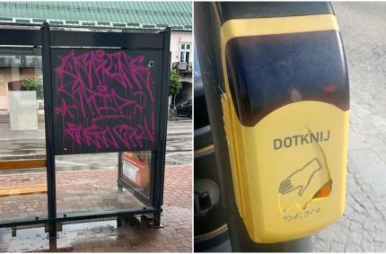 W ostatnich dniach na ulicach Suwak doszło do kilku aktów wandalizmu